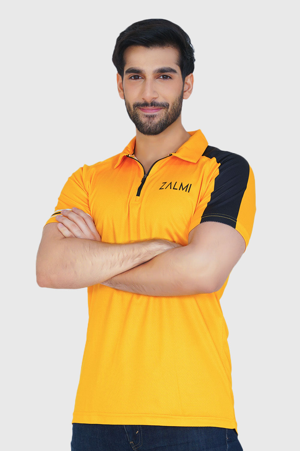 ZALMI Premium Polo Shirt Yellow - Stylish & Comfortable Choice