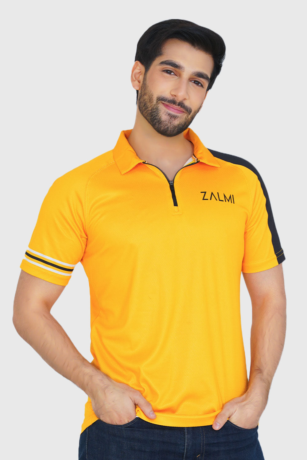 ZALMI Premium Polo Shirt Yellow - Stylish & Comfortable Choice
