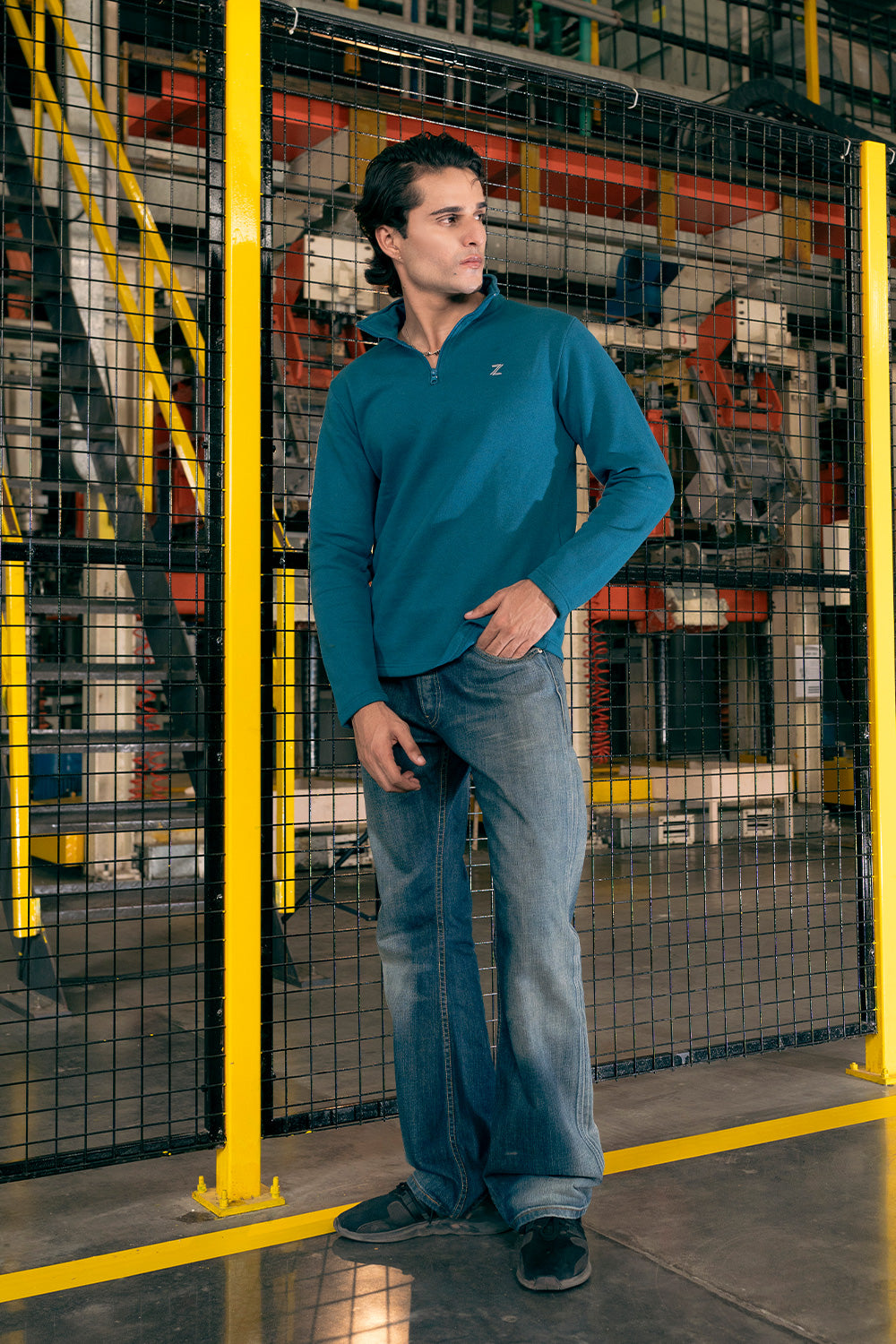 Zalmi Mock Neck Sweatshirt