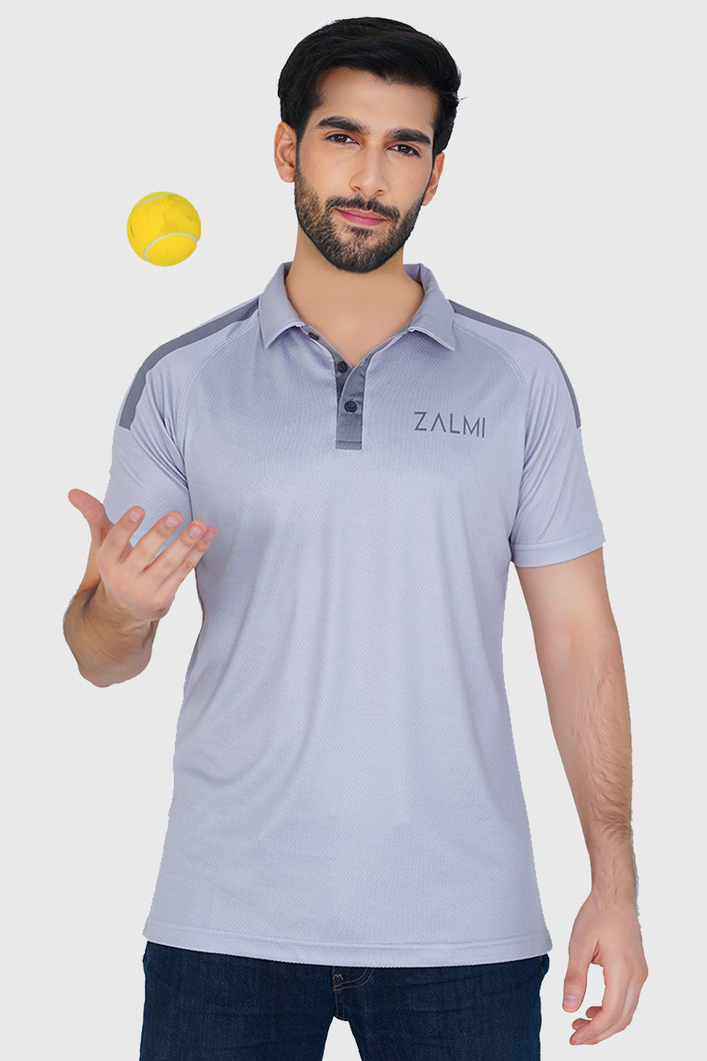ZALMI Premium Polo Shirt Grey - Stylish & Comfortable Wear