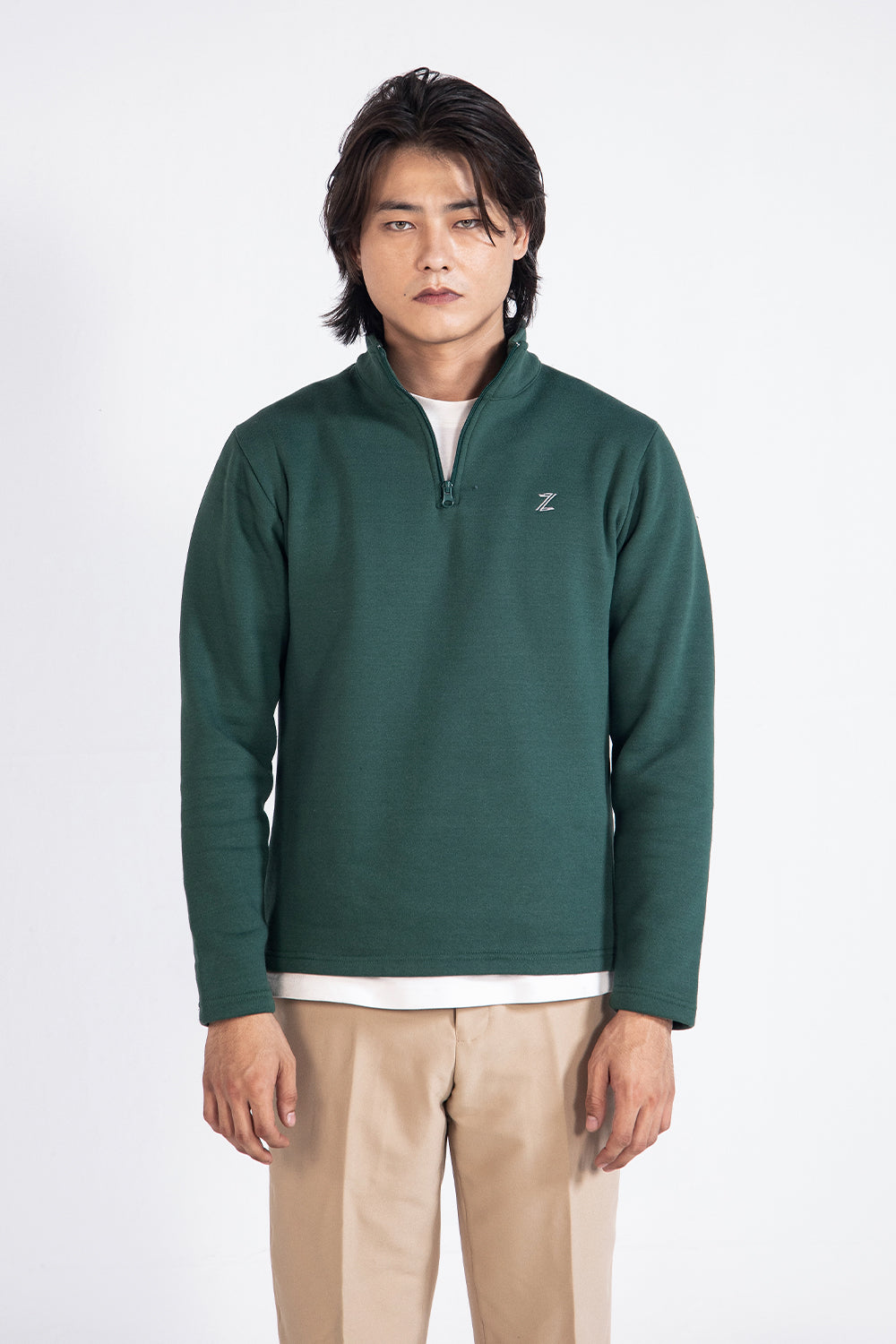 Zalmi Mock Neck Sweatshirt