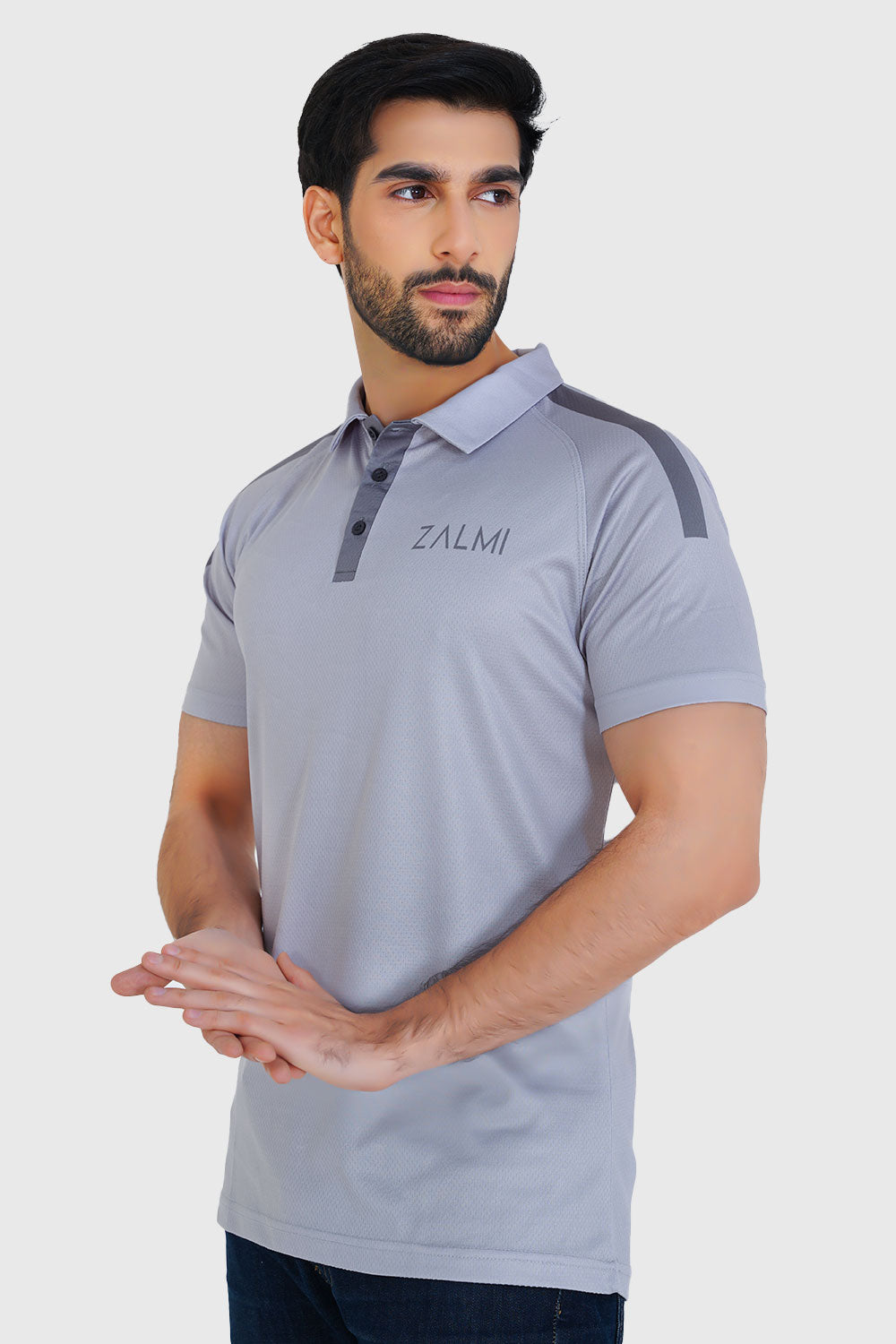 ZALMI Premium Polo Shirt Grey - Stylish & Comfortable Wear