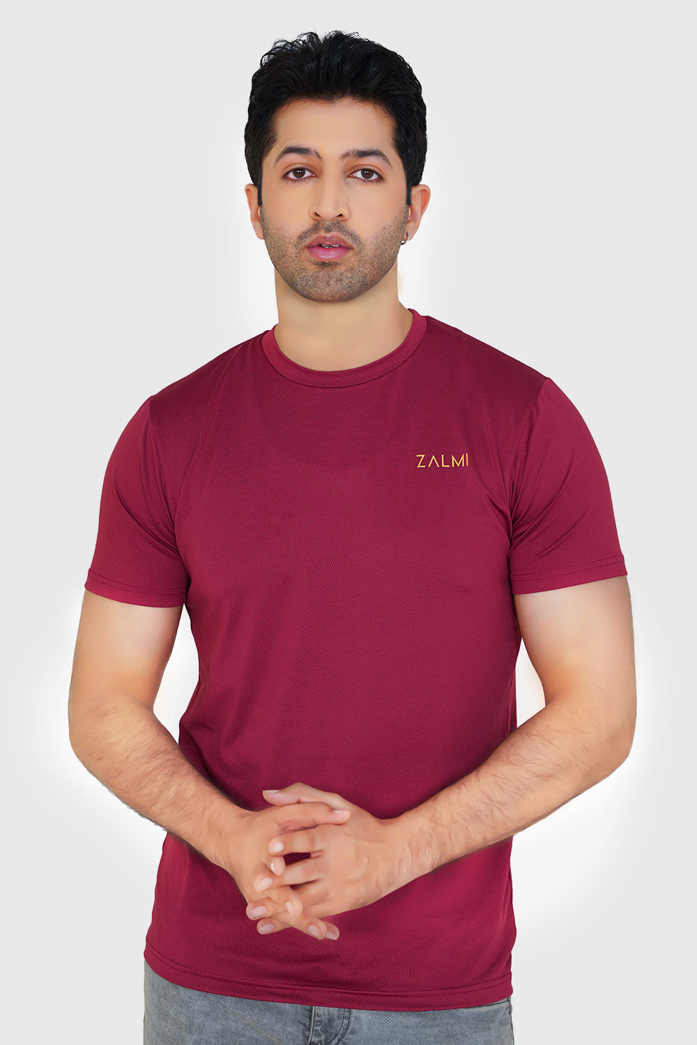 Zalmi Peak Performance Tee - Maroon for Ultimate Comfort