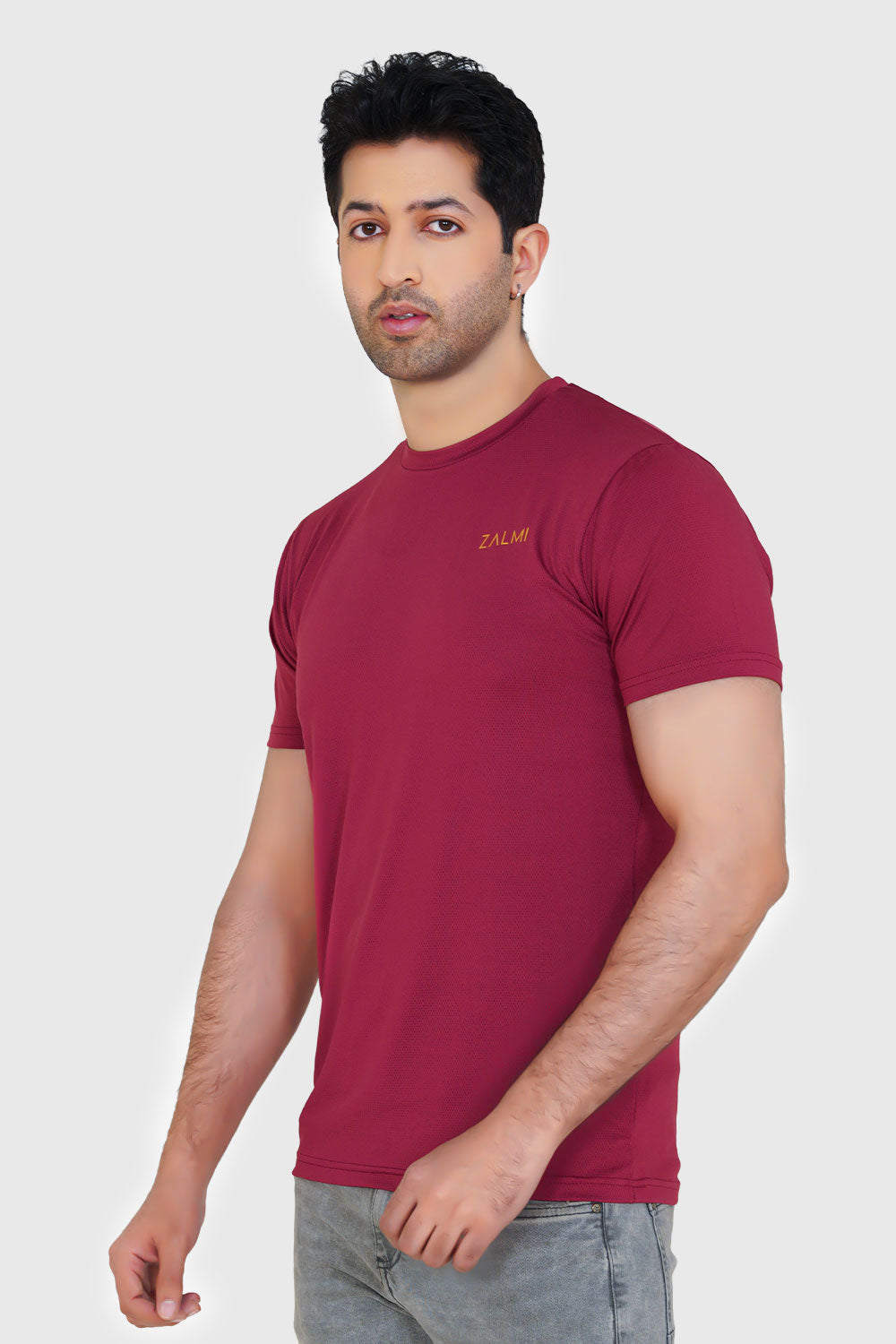 Zalmi Peak Performance Tee - Maroon for Ultimate Comfort
