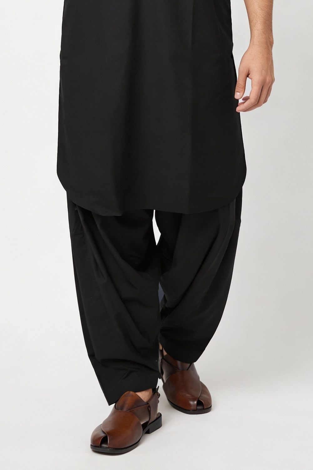 BB-005 Black Shalwar Kameez Wash n Wear - Ban