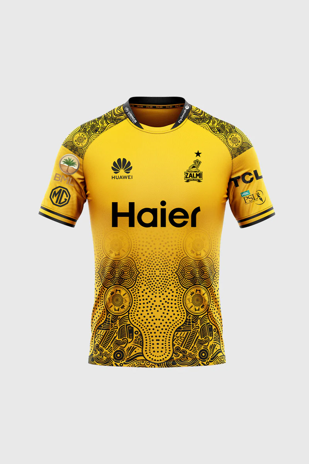 Peshawar Zalmi Official PSL 9 Playing Premium Jersey (Babar 56 on back)