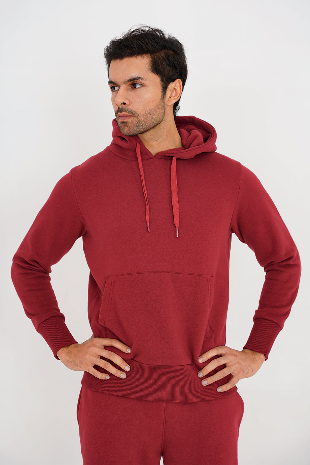 Hum Zalmi Hoodie - Burgundy zalmi store