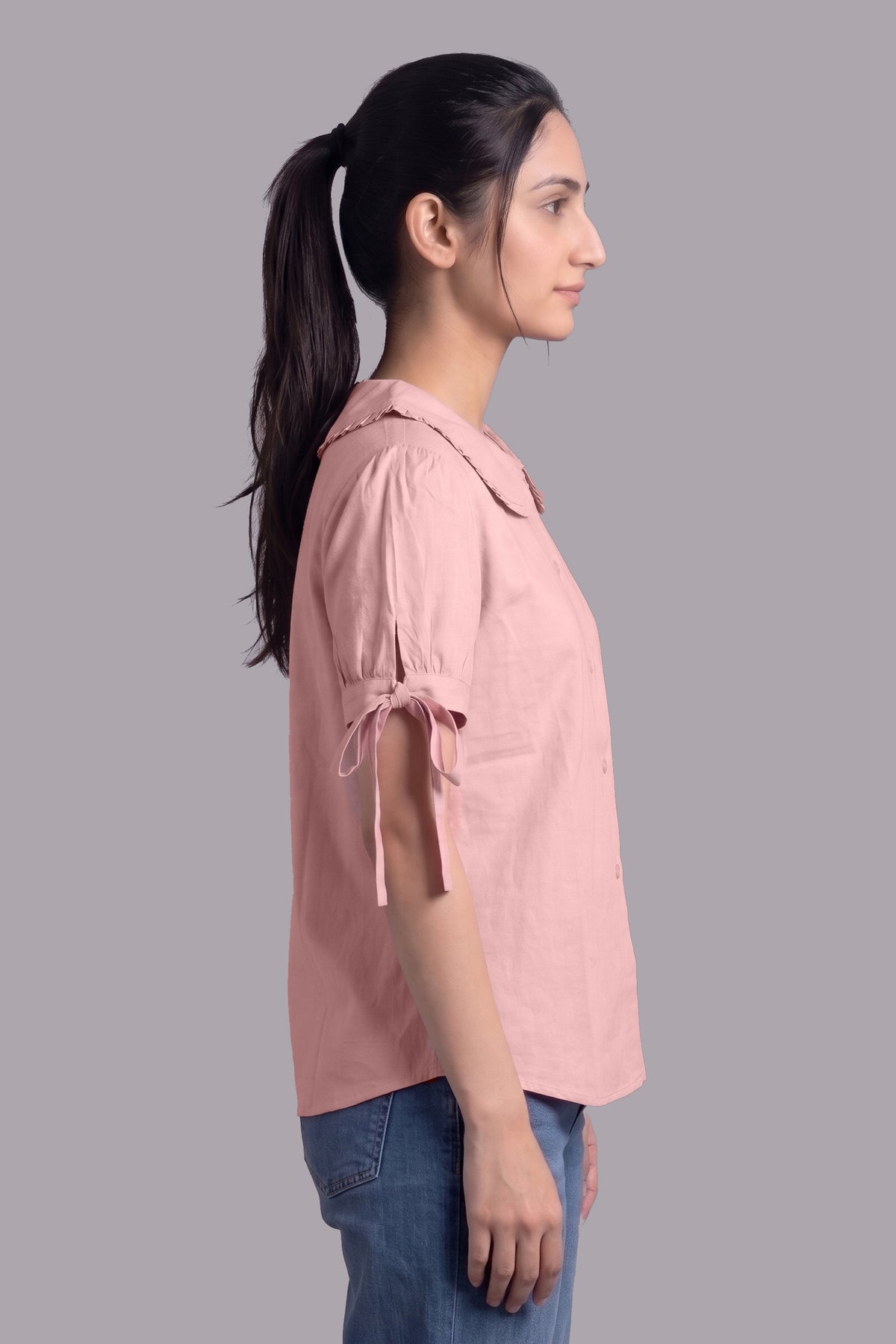 ZALMI BREEZE WOMEN’S PETER PAN COLLAR SHIRT
