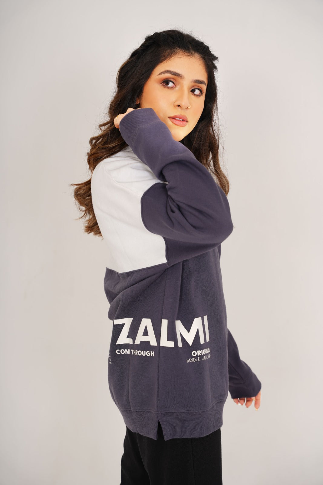 Zalmi Women Contrast Sweatshirt