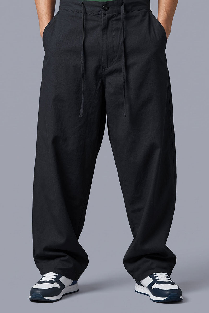 Fusion Men's Casual Relaxed Trouser - Black