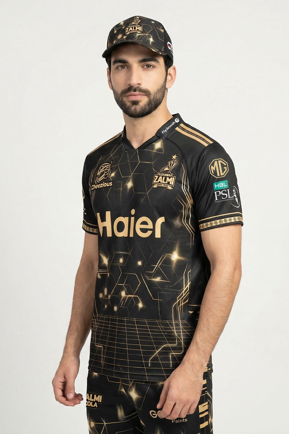 Peshawar Zalmi Official PSL XI Away Fan Jersey (Babar 56)