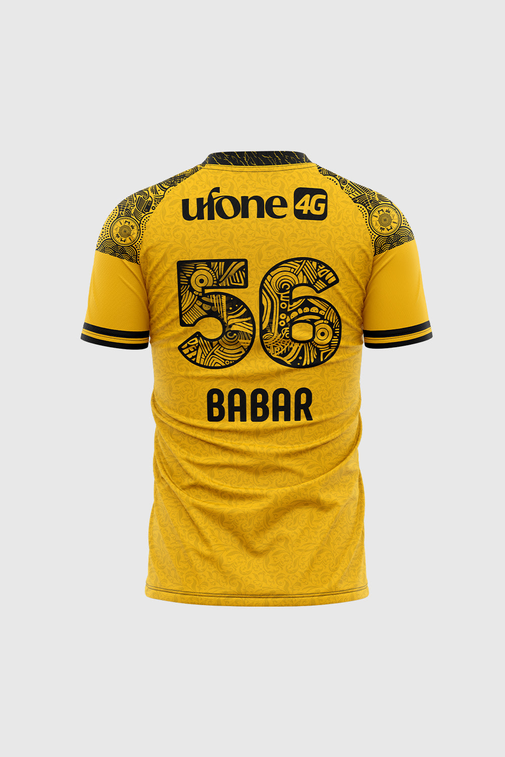 Peshawar Zalmi Official PSL 9 Playing Premium Jersey (Babar 56 on back)