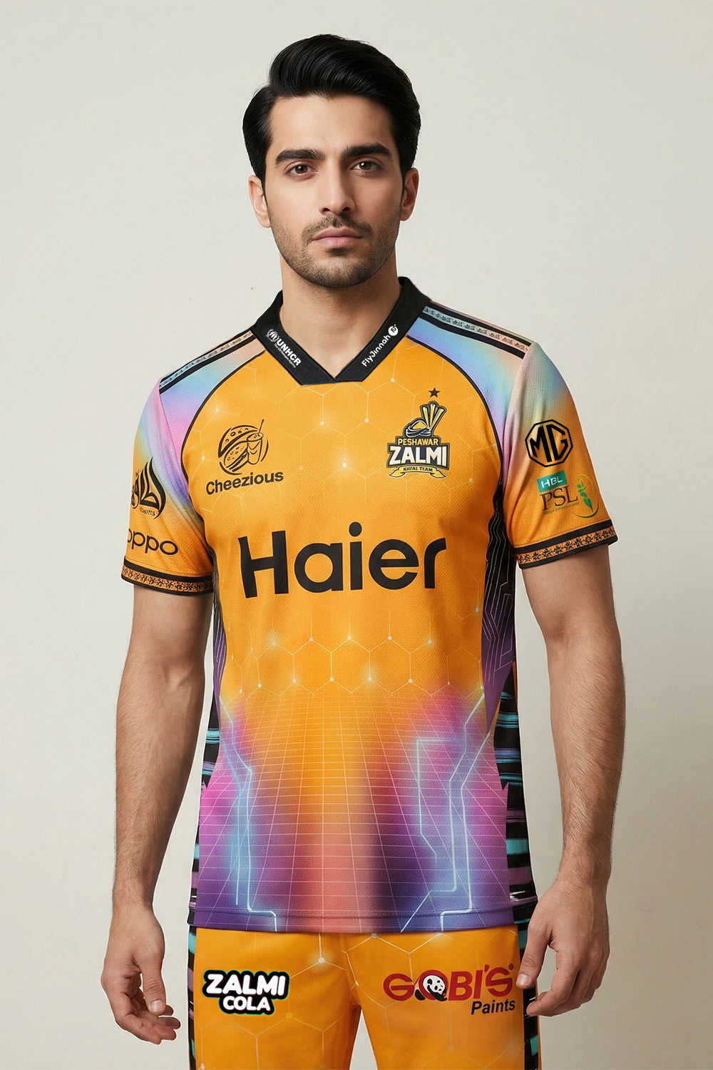 Peshawar Zalmi Official PSL XI Home Fan Jersey (Babar 56)