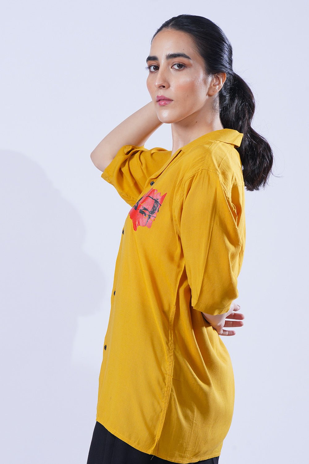 Mustard Printed - Hawaiian Shirt for Summer Style