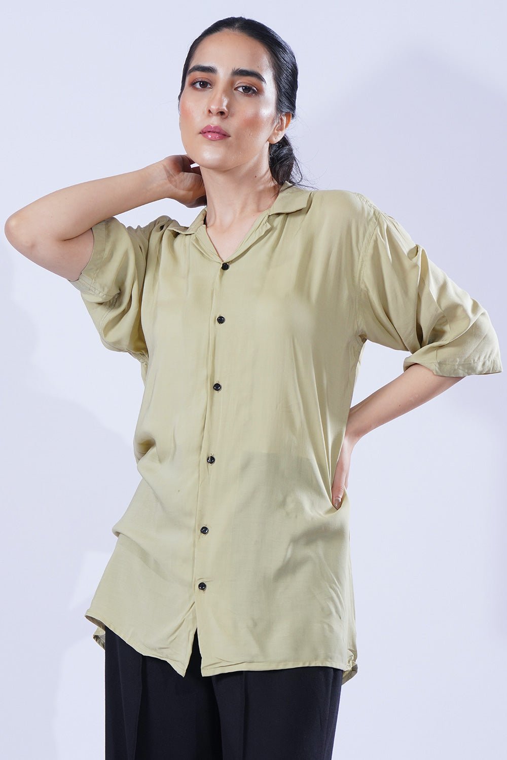 Pistachio Printed - Hawaiian Shirt for Hot Summer Days