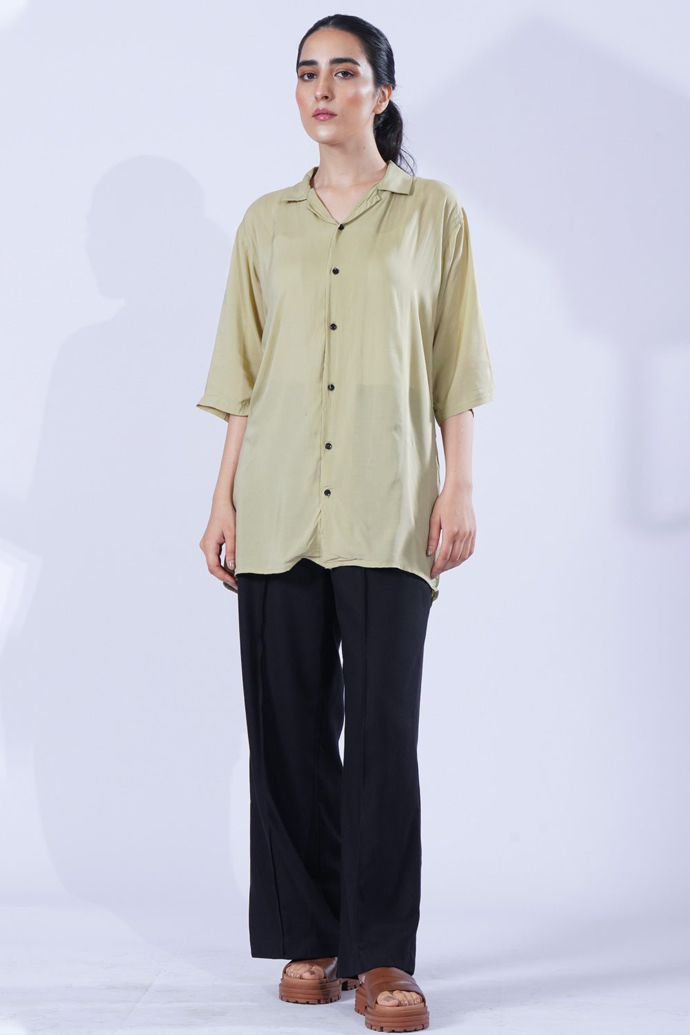 Pistachio Printed - Hawaiian Shirt for Hot Summer Days