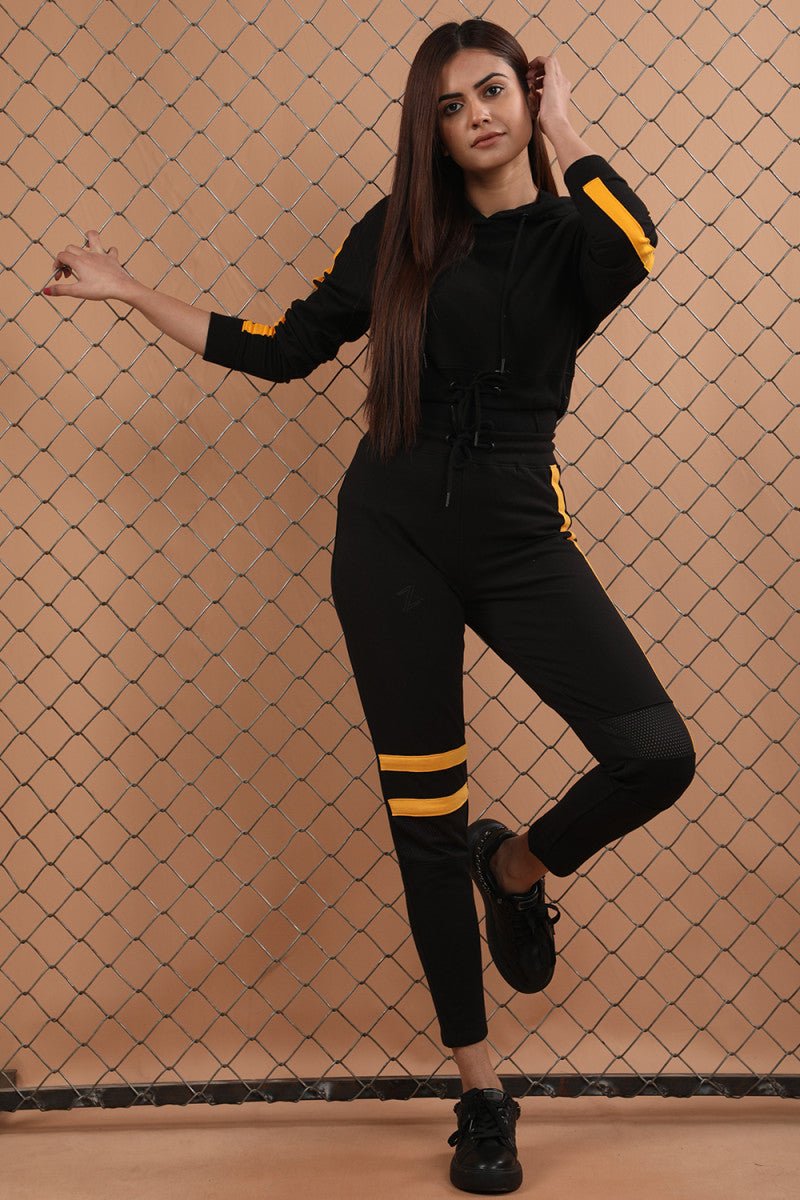 Striped Track Pants - Black by Zalmi Clothing | Zalmi Store