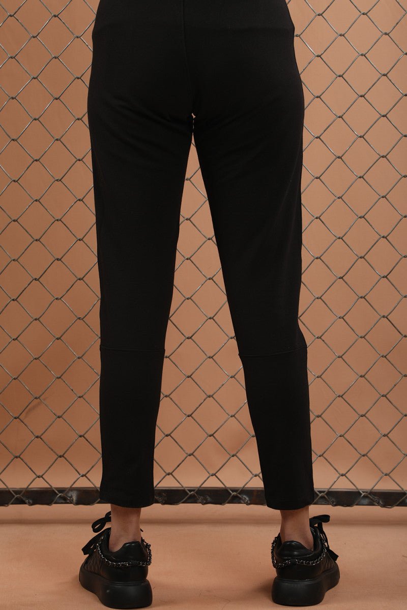 Striped Track Pants - Black - Zalmistore