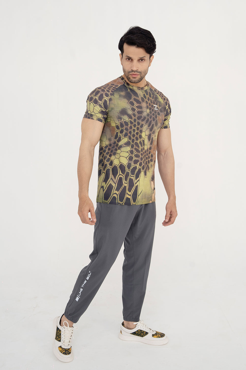 Zalmi Jungle Hex T-Shirt for Ultimate Workout Performance