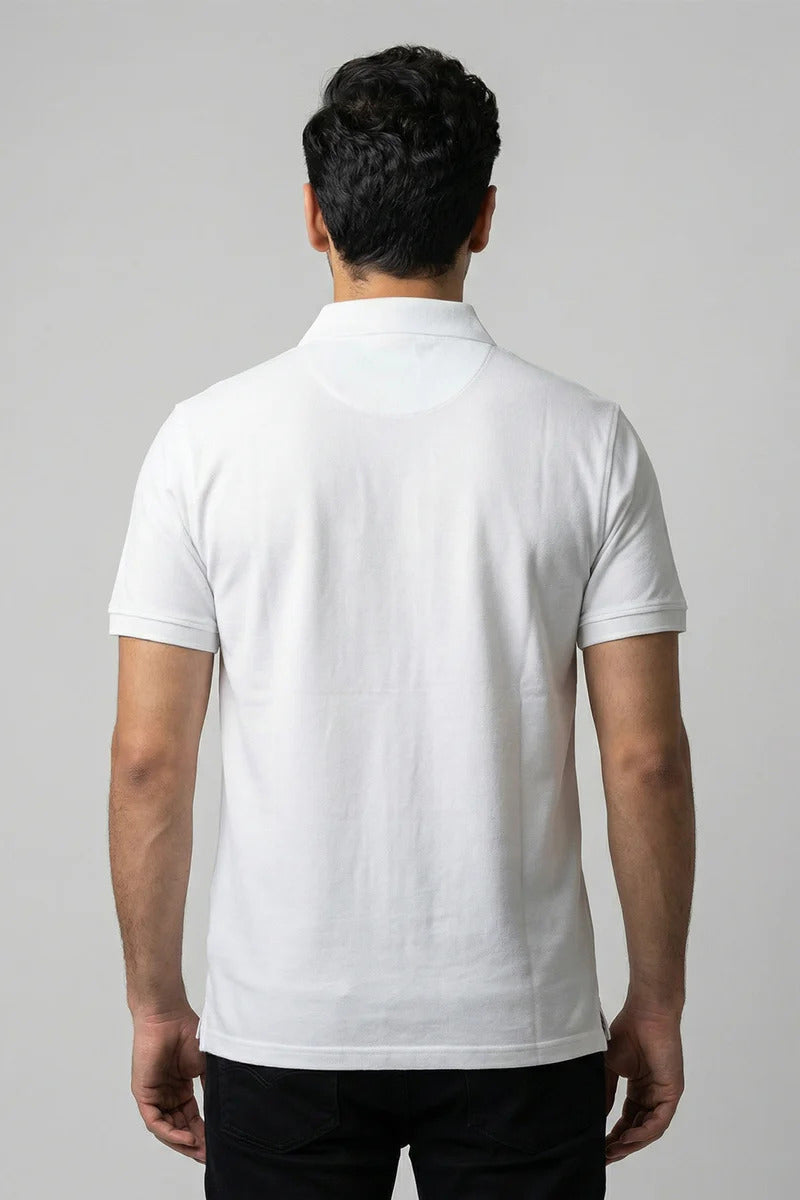Zalmi White Polo - Limited Edition