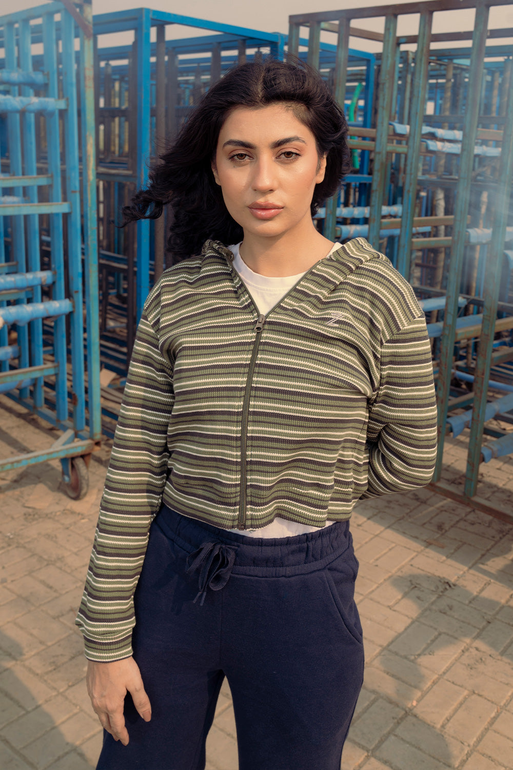 Zalmi Waffle Zip Hoodie