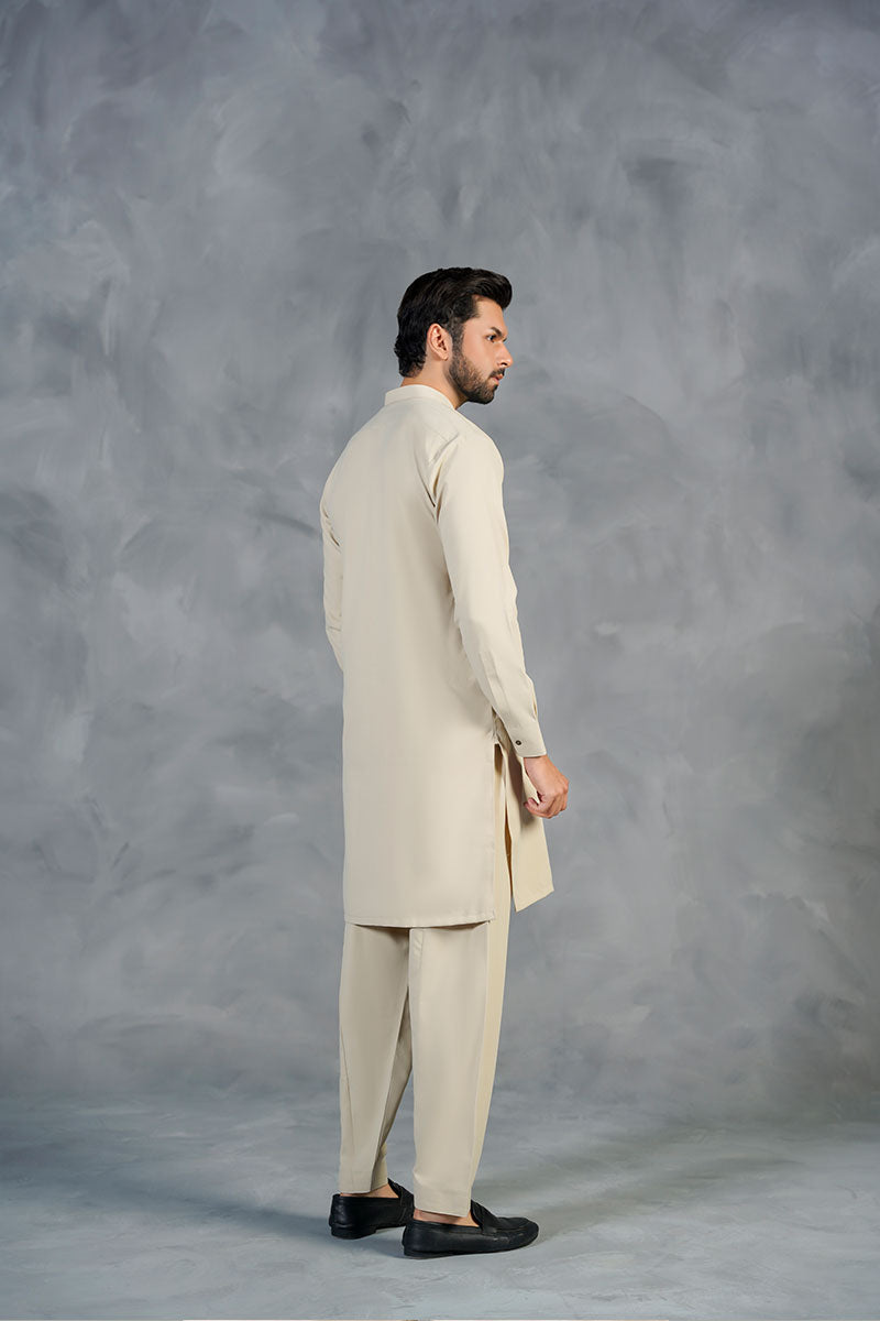 AGHAAZ KAMEEZ SHALWAR - CREAM