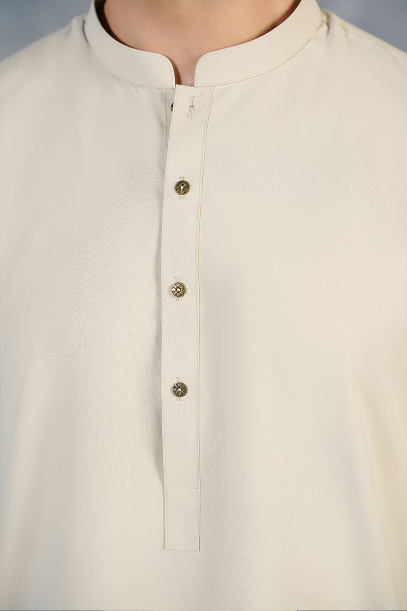AGHAAZ KAMEEZ SHALWAR - CREAM