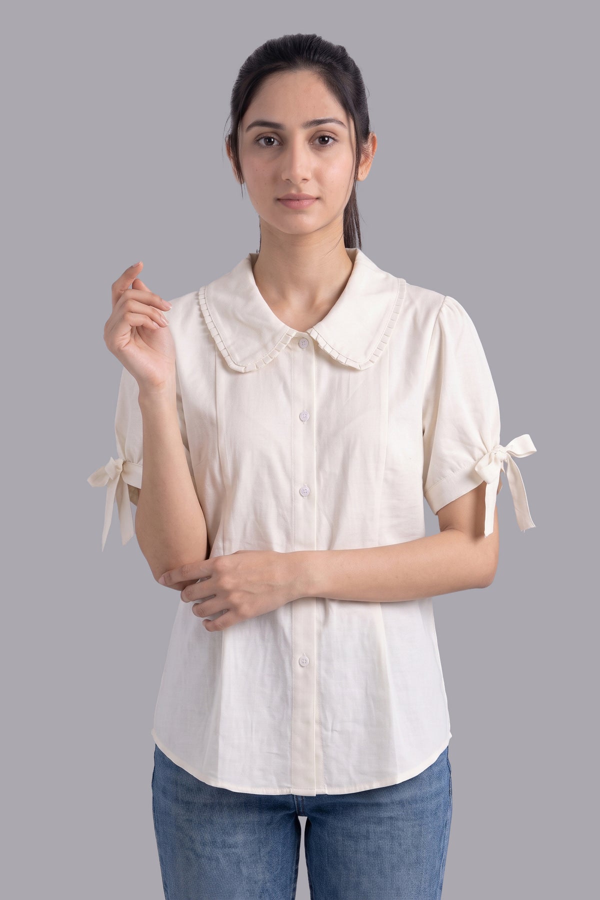 ZALMI BREEZE WOMEN’S PETER PAN COLLAR SHIRT