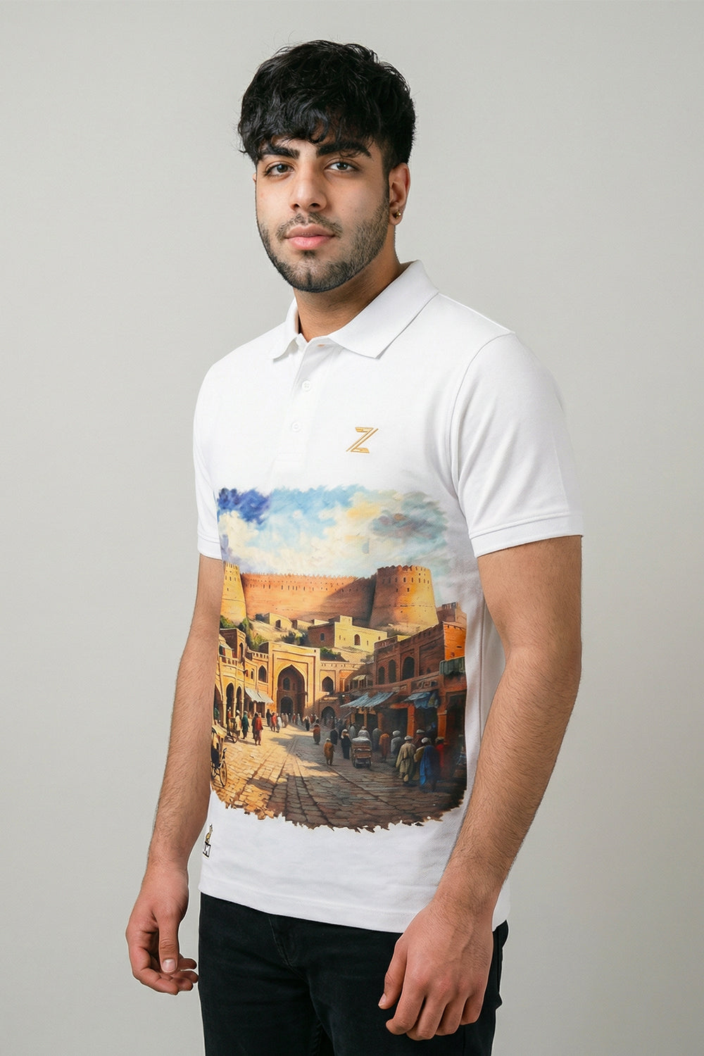 FITTED Knitted Cultural Polo – Premium Cotton Knit