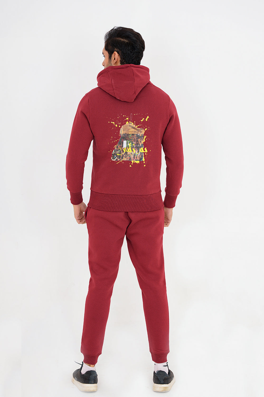 Hum Zalmi Hoodie - Burgundy zalmi store