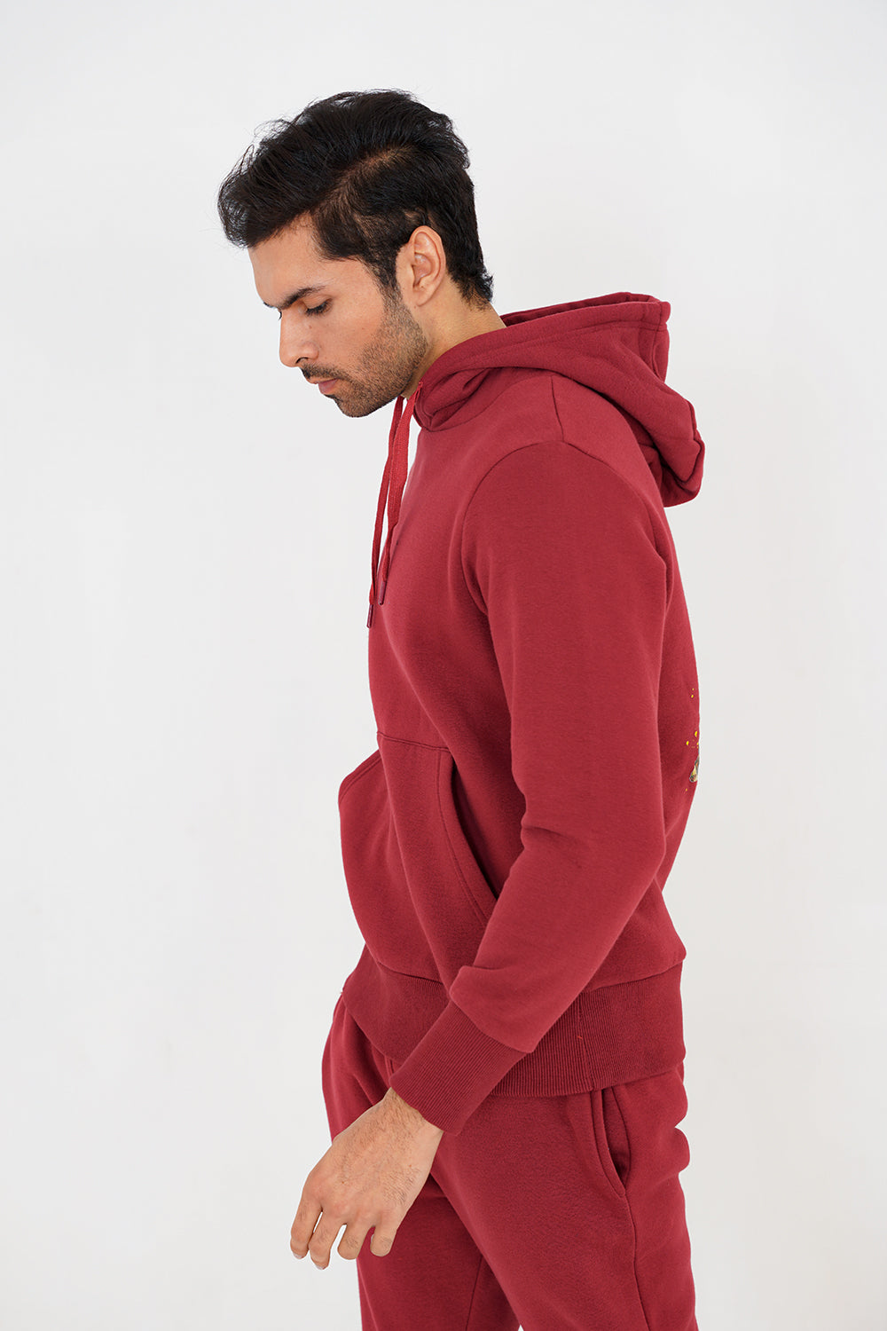 Hum Zalmi Hoodie - Burgundy