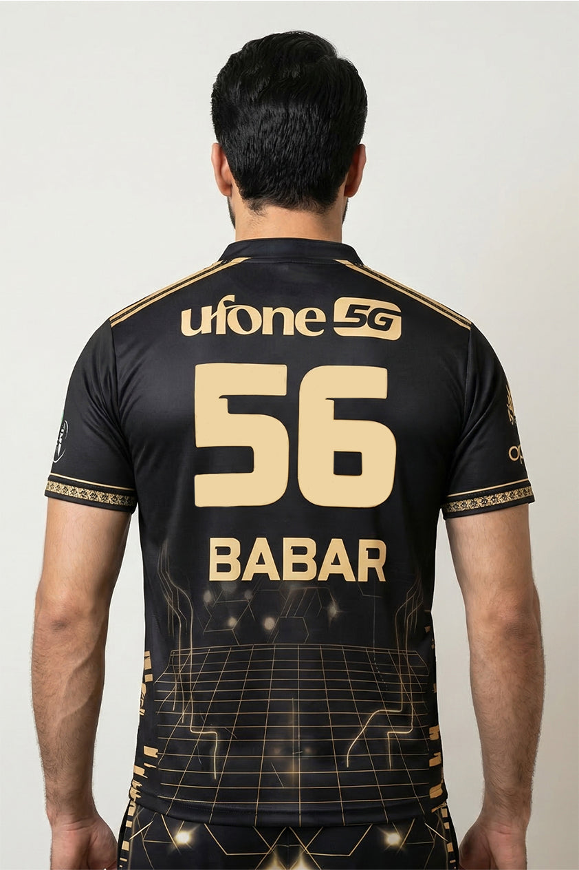 Peshawar Zalmi Official PSL XI Away Fan Jersey (Babar 56)