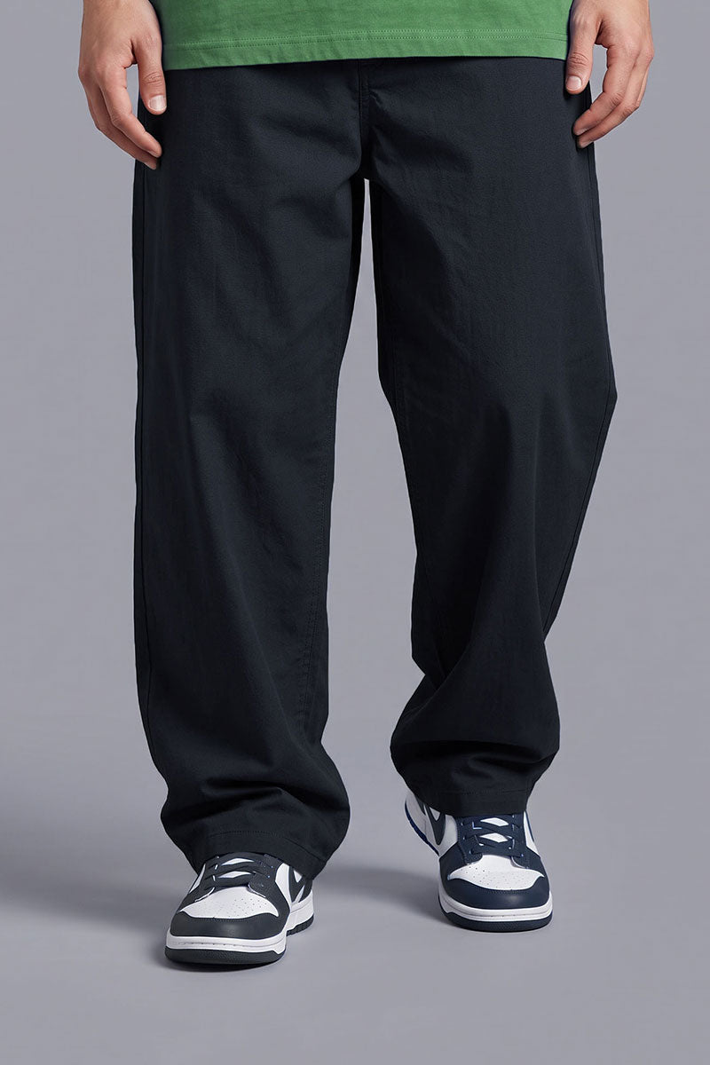 Fusion Men's Casual Relaxed Trouser - Black