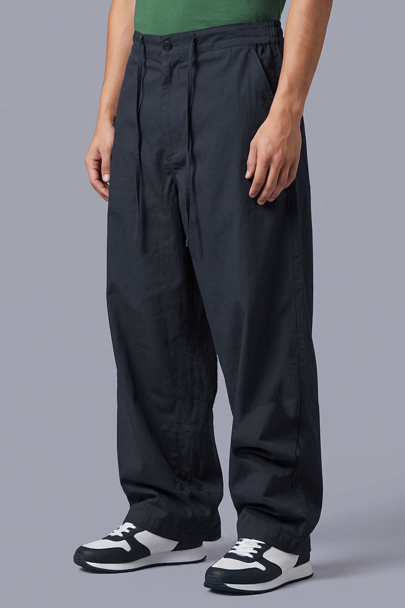 Fusion Men's Casual Relaxed Trouser - Black
