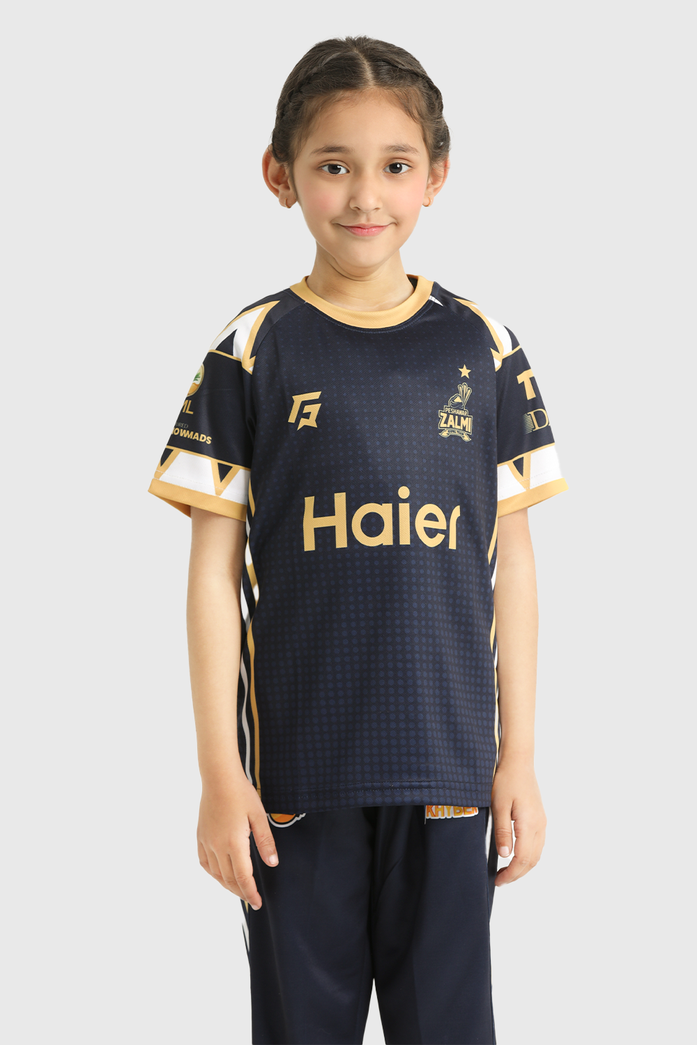 Peshawar Zalmi PSL 9 Juniors Customized Training Kit (Shirt and Trouser)